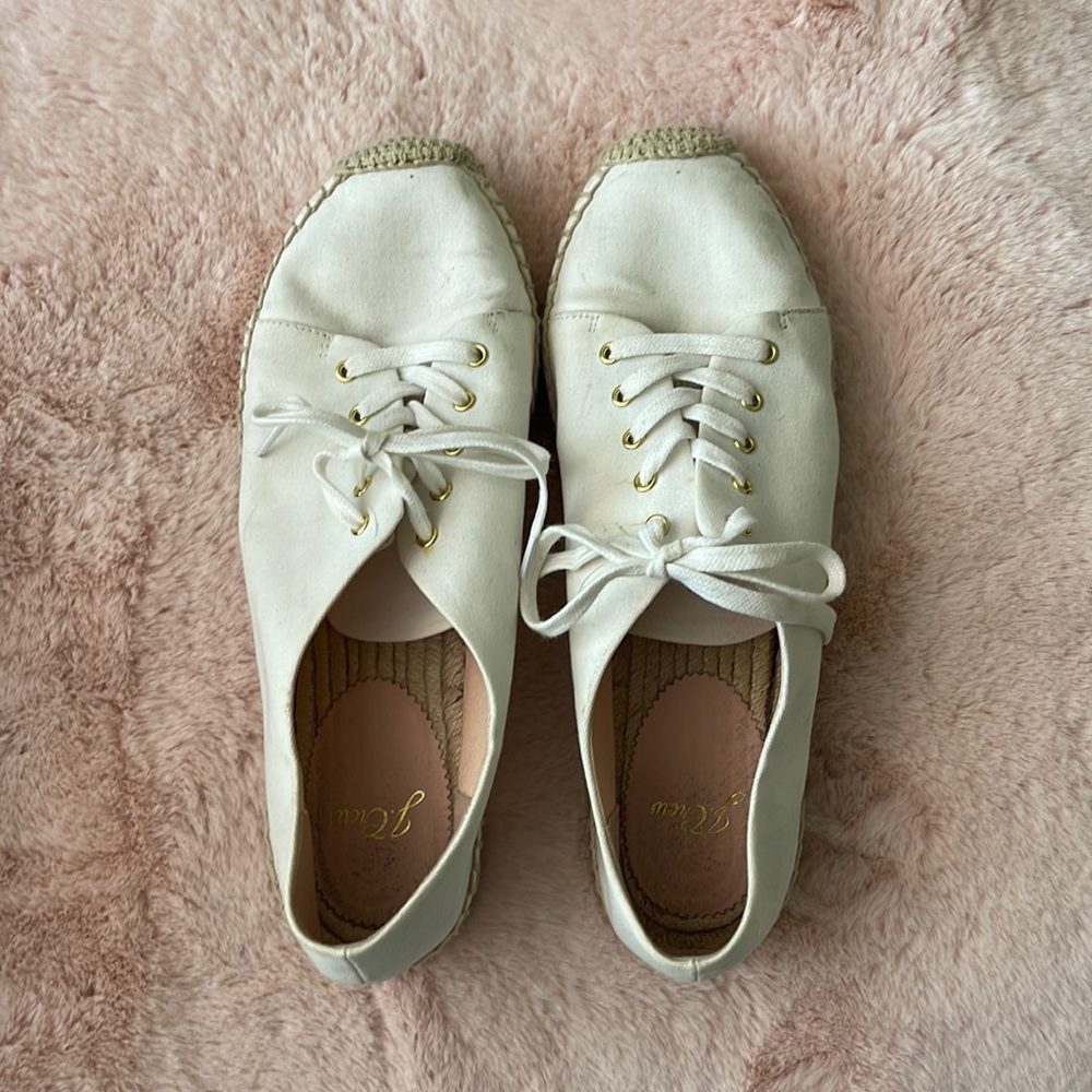 J.Crew Canvas Lace-Up Espadrilles